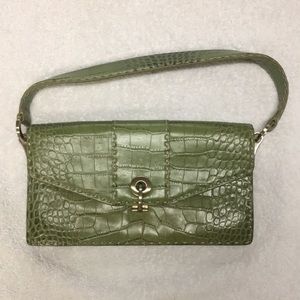 Ann Taylor faux croc handbag